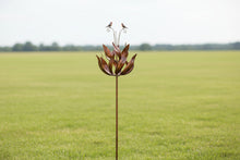 Load image into Gallery viewer, Robins of Sherwood bronze powder coated windsculpture/ windspinner garden ornament - Marissa's Garden &amp; Gift
