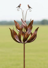 Load image into Gallery viewer, Robins of Sherwood bronze powder coated windsculpture/ windspinner garden ornament - Marissa's Garden &amp; Gift
