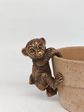 Load image into Gallery viewer, Polyresin pair of bronze coloured monkey pot hangers - Marissa's Garden &amp; Gift
