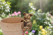 Load image into Gallery viewer, Polyresin pair of bronze coloured pigs pot hangers - Marissa's Garden &amp; Gift

