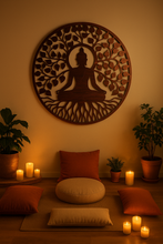 Laden Sie das Bild in den Galerie-Viewer, Handmade 80cm bronze metal Wall Plaque, colourful Metal, Garden/indoor Wall Art powder coated steel - Marissa's Garden &amp; Gift
