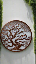 Afbeelding in Gallery-weergave laden, Handmade bronze 60cm wall plaque of coloured family of robins birds Tree of life Wall Plaque, bronze coloured  Metal, Garden/indoor Wall Art - Marissa's Garden &amp; Gift
