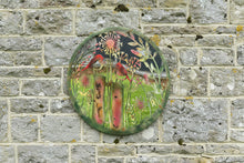 Laden Sie das Bild in den Galerie-Viewer, Handmade rusty 60cm wall plaque acrylic mirror of robin birds Tree Wall Plaque, Rusted coloured Metal, Garden/indoor Wall Art with peeling effect
