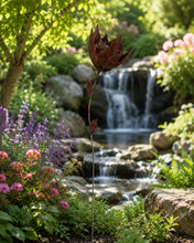 Load image into Gallery viewer, Handmade garden/outdoor tulip metal garden flower 120cm
