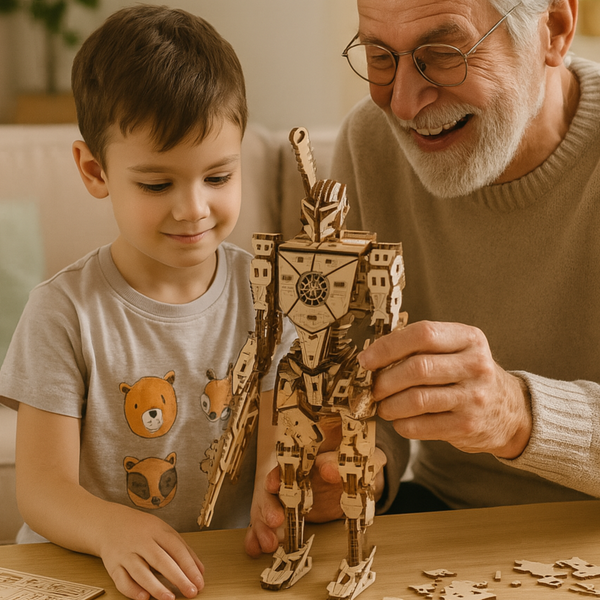 DIY Model wooden kit Robot - Marissa's Garden & Gift
