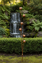 Laden Sie das Bild in den Galerie-Viewer, Handmade powder coated  bronze poppy’s on a stake 120cm
