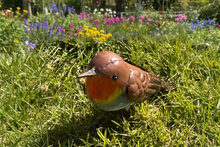 Load image into Gallery viewer, Handmade powder coated metal bird Robin

