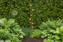 Laden Sie das Bild in den Galerie-Viewer, Handmade powder coated  bronze poppy’s on a stake 120cm
