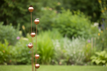 Laden Sie das Bild in den Galerie-Viewer, Handmade powder coated  bronze poppy’s on a stake 120cm
