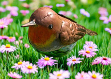 Load image into Gallery viewer, Handmade powder coated metal bird Robin - Marissa's Garden &amp; Gift
