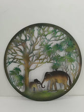 Load image into Gallery viewer, Handmade peeling tree of life elephant father and son wall art indoors/outdoors 60cm - Marissa's Garden &amp; Gift
