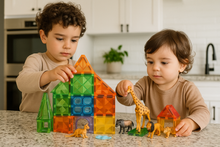 Charger l&#39;image dans la galerie, 84-Piece Magnetic Blocks with Safari Animals – Educational STEM Building Toy Set - Marissa&#39;s Garden &amp; Gift
