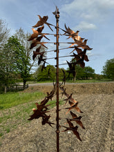 Charger l&#39;image dans la galerie, Mayfair bronze swallow bird windsculpture/ windspinner
