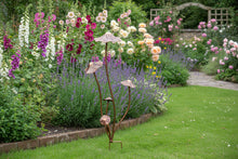 Load image into Gallery viewer, Handmade bronze powder coated mushrooms stake 80cm
