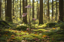 Load image into Gallery viewer, Handmade bronze powder coated mushrooms stake 80cm
