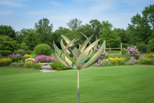 Laden Sie das Bild in den Galerie-Viewer, Burghley garden wind sculpture spinner verdigris - Marissa's Garden &amp; Gift
