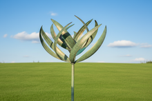 Laden Sie das Bild in den Galerie-Viewer, Burghley garden wind sculpture spinner verdigris - Marissa's Garden &amp; Gift
