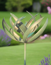 Laden Sie das Bild in den Galerie-Viewer, Burghley garden wind sculpture spinner verdigris - Marissa's Garden &amp; Gift
