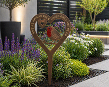 Load image into Gallery viewer, Handmade bronze Robin stake memorial robins appear when loved ones are near. - Marissa's Garden &amp; Gift
