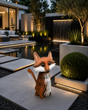 Indlæs billede til gallerivisning Handmade garden metal fox powder coated 40 x 20 x 32cm
