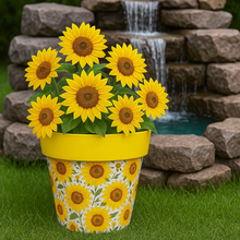 Laden Sie das Bild in den Galerie-Viewer, Sunflowers pot full of sunflowers height 26cm - Marissa&#39;s Garden &amp; Gift
