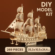 Afbeelding in Gallery-weergave laden, DIY Model wooden kit Pirate ship - Marissa&#39;s Garden &amp; Gift
