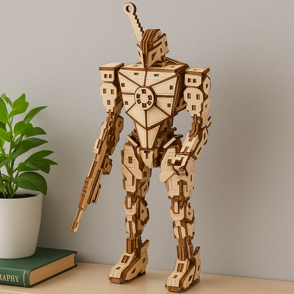 DIY Model wooden kit Robot - Marissa's Garden & Gift
