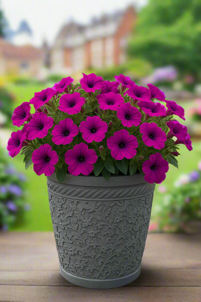 29cm Blenheim pale blue flower pot - Marissa's Garden & Gift