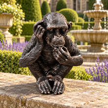 Load image into Gallery viewer, Monkey Business ornament in landscaped garden setting 6
