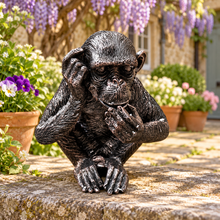 Load image into Gallery viewer, Monkey Business ornament in landscaped garden setting 9
