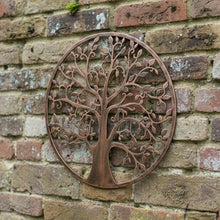 Load image into Gallery viewer, Handmade bronze tree of life wall art indoors/outdoors 60cm - Marissa's Garden &amp; Gift
