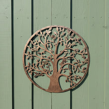 Load image into Gallery viewer, Handmade bronze tree of life wall art indoors/outdoors 60cm - Marissa's Garden &amp; Gift
