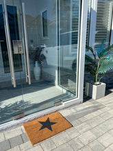 Indlæs billede til gallerivisning Door Mats Indoor / Outdoor | Non Slip Star Design Entrance Welcome Mat (black Star) 60 x 40 x 20cm
