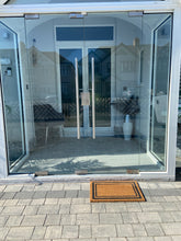 Charger l&#39;image dans la galerie, Door Mats Indoor / Outdoor | Non Slip simple border Design Entrance Welcome Mat (dark grey border) 60 x 40 x 20cm
