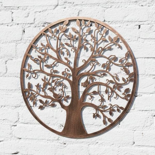 Handmade bronze tree of life wall art indoors/outdoors 60cm - Marissa's Garden & Gift