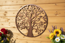 Indlæs billede til gallerivisning Handmade bronze tree of life wall art indoors/outdoors 80cm
