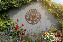 Indlæs billede til gallerivisning Handmade bronze tree of life wall art indoors/outdoors 80cm
