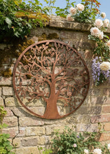 Indlæs billede til gallerivisning Handmade bronze tree of life wall art indoors/outdoors 80cm
