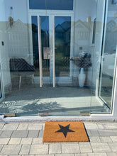 Indlæs billede til gallerivisning Door Mats Indoor / Outdoor | Non Slip Star Design Entrance Welcome Mat (black Star) 60 x 40 x 20cm
