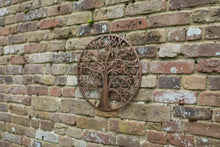 Load image into Gallery viewer, Handmade bronze tree of life wall art indoors/outdoors 60cm
