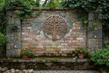 Indlæs billede til gallerivisning Handmade bronze tree of life wall art indoors/outdoors 80cm
