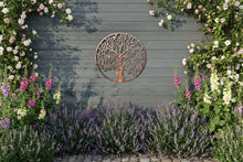 Indlæs billede til gallerivisning Handmade bronze tree of life wall art indoors/outdoors 80cm
