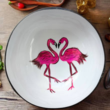Indlæs billede til gallerivisning Handmade Flamingo coconut bowl
