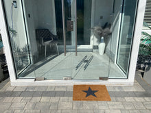 Load image into Gallery viewer, Door Mats Indoor / Outdoor | Non Slip Star Design Entrance Welcome Mat (black Star) 60 x 40 x 20cm
