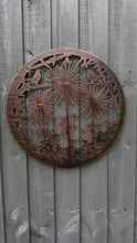 Indlæs og afspil video i gallerivisning Handmade bronze 40cm wall plaque of blackbird birds Tree Wall Plaque, powder coated  Metal, Garden/indoor Wall Art/ hand painted
