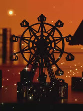 Video laden en afspelen in Gallery-weergave, DIY Model wooden kit ferris wheel
