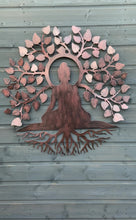Load and play video in Gallery viewer, Budha tree of life wall art outdoors/ indoors 75 x 1 x 76.5 cm
