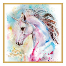 Load image into Gallery viewer, Happy Birthday unicorn card - Marissa&#39;s Gifts
