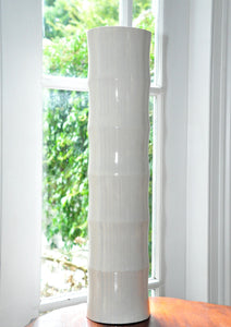 Witte bamboe hoge vaas 60cm vloervaas of tafelvaas