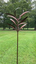 Load and play video in Gallery viewer, Woburn Bronze Garden Wind Sculpture Spinner
